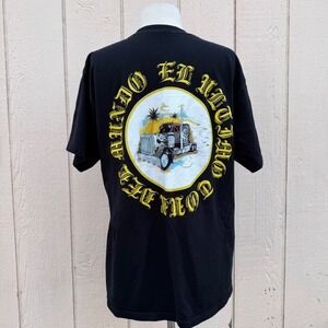 Bad Bunny Large black tour shirt Del Mundo Pop‎ Latin Trap Reggaeton Puerto Rico